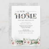 Neuer Zuhause - Florale Adressenänderung Ankündigung (Vorne/Hinten)