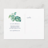 Neuer Zuhause Florida Staat Moving Ankündigung Pos Postkarte (Rückseite)