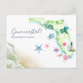 Neuer Zuhause Florida Staat Moving Ankündigung Pos Postkarte (Vorderseite)