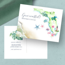 Neuer Zuhause Florida Staat Moving Ankündigung Pos Postkarte