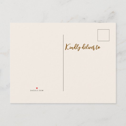 Neuer Zuhause-Herbst-Ankündigung für die neue Sais Ankündigungspostkarte (Rückseite)