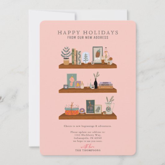 Neuer Zuhause Holidays Shelf Lachs Ankündigung übe (Vorderseite)