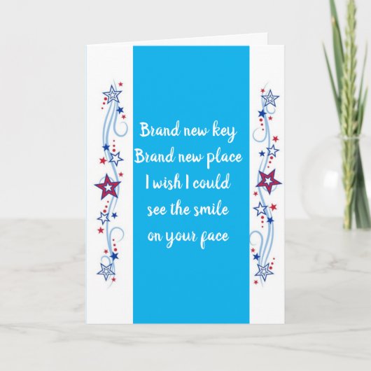 NEUER ZUHAUSE-NEUER ANFANG IN IHREM LEBEN! KARTE (Vorderseite)