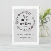 Neuer Zuhause Rustikaler Winterschrei Weihnachten (Stehend Vorderseite)