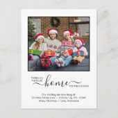 Neuer Zuhause-Urlaub Wir haben das Foto nach Maß v Ankündigungspostkarte (Vorderseite)