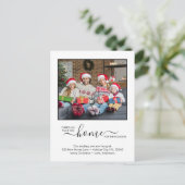 Neuer Zuhause-Urlaub Wir haben das Foto nach Maß v Ankündigungspostkarte (Stehend Vorderseite)