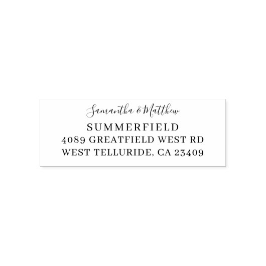 Neuerdings Moderne Rücksendeadresse Permastempel (Design)