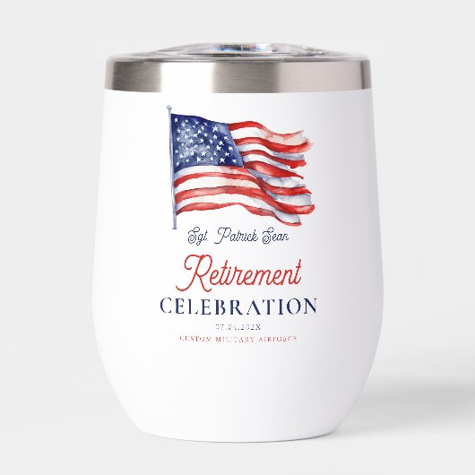 Neuere amerikanische Flagge 4. Juli Army Retiremen (Vorderseite)