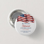 Neuere amerikanische Flagge 4. Juli Army Retiremen Button (Vorne & Hinten)