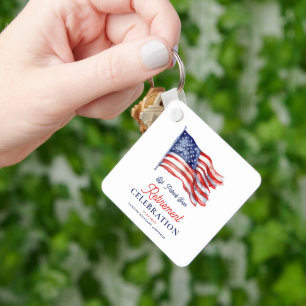 Neuere amerikanische Flagge 4. Juli Army Retiremen Schlüsselanhänger