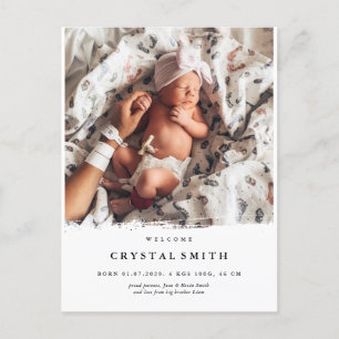 Neuere Geburtsankündigung von Fotos   Babyfotokart Einladungspostkarte