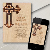 Neuere Jungen Erwachsene Erste Kommunion Einladung