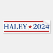 Neuere Nikki Haley - Wahl 2024 Autoaufkleber (Vorne)