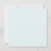 Neuere Pinstripes Kindergeburtskündigungen Ankündigung (Rückseite)