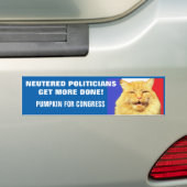 Neuere Politiker werden besser erledigt - Cat Meme Autoaufkleber (Auf Auto)