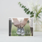 Neuere Schwangerschaftsankündigungen Postkarte (Stehend Vorderseite)