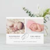 Neuere Zins-Geburtserklärung Einladung (Stehend Vorderseite)