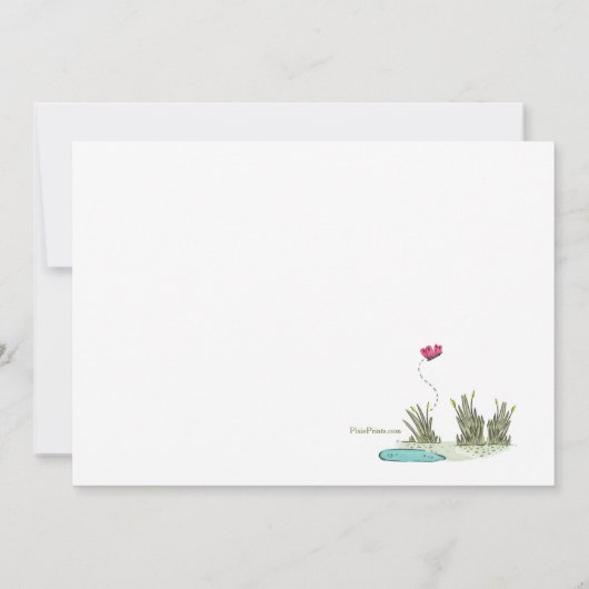 Neuerer Alligator, der weg Party geht Einladung (Rückseite)