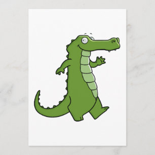 Neuerer Alligator Einladung