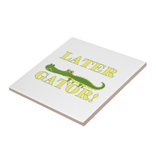 Neuerer Alligator Fliese (Seite)