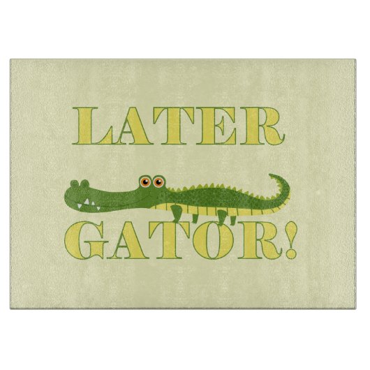 Neuerer Alligator Schneidebrett (Vorderseite)