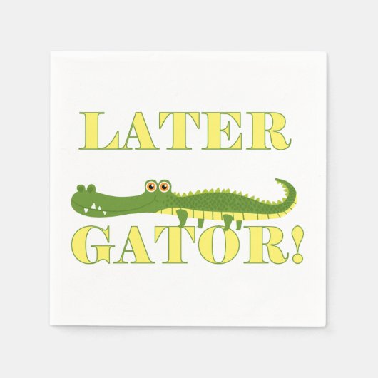 Neuerer Alligator Serviette (Vorderseite)