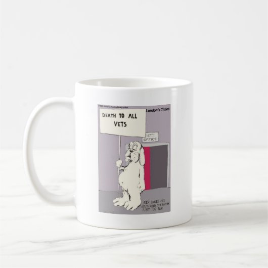 Neuerer Hund kämpft Zurück Gezwitscher Geschenke & Kaffeetasse (Links)