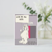 Neuerer Hund kämpft Zurück Gezwitscher Geschenke & Postkarte (Stehend Vorderseite)