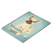 Neuerfindung des coolen französischen Bulldognoten Notizblock (Linke Seite)