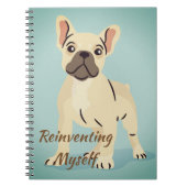 Neuerfindung des coolen französischen Bulldognoten Notizblock (Vorderseite)