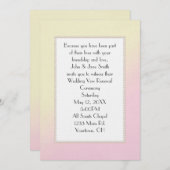 Neueröffnung von Rosa und Gelb Einladung (Vorne/Hinten)