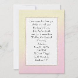 Neueröffnung von Rosa und Gelb Einladung