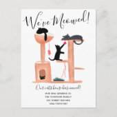 Neuerscheinung von Katzen Ankündigungspostkarte (Vorderseite)