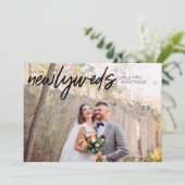 Neuerscheinungen B Horizontal 1 Foto Hochzeitsempf Einladung (Stehend Vorderseite)