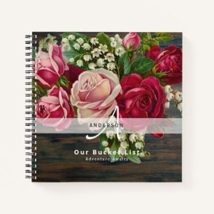 Neuerscheinungen BUCKET LIST Vintage Rose beibehal Notizblock