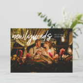 Neuerscheinungen W Horizontal 1 Foto Hochzeitsempf Einladung (Stehend Vorderseite)