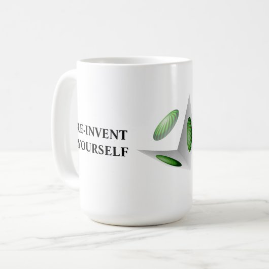 Neues 3D Design Kaffeetasse (Vorderseite Links)