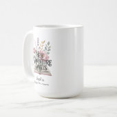Neues Abenteuer erwartet Ruhestand Personalisiert Kaffeetasse (Vorderseite Links)
