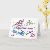 **NEUES ABENTEUER*** **GRATULATIONEN** Karte (Gelbe Blume)