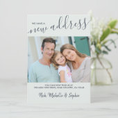 Neues Address-Foto und elegantes SkriptMint-Versch Ankündigung (Stehend Vorderseite)