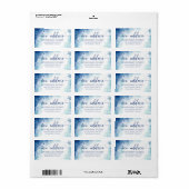 Neues Address Winter Rücksendesiegel Adressaufkleber (Vorne)