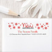 Neues Adress-Snowflake-Urlaubsattel (Insitu)