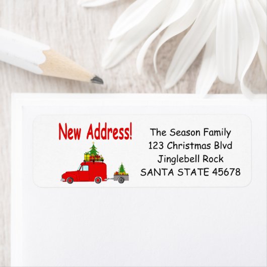 Neues Adressauto und Baumweihnachtslabel (Insitu)