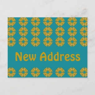 neues Adressbuch Retro Ankündigungspostkarte