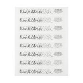 Neues Adressenaufkleber für Snowflake (Bogen)