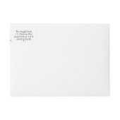 Neues Adressenaufkleber für Snowflake (Vorderseite)