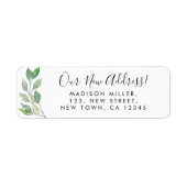 Neues Adressengrün - Rücksendeadresse (Vorne)