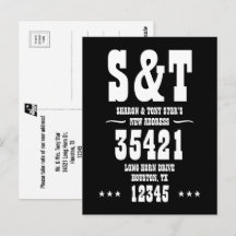 Neues Adressenmonogramm im westlichen Stil persona