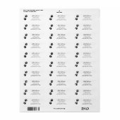 Neues Adressenpaw Print Moving Rückgabeadresse Lab (Vorne)