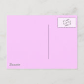Neues Adressenrosa Muster Ankündigungspostkarte (Rückseite)